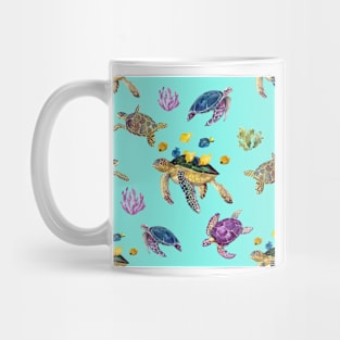 Sea Turtles All Over Tote Bag Mug